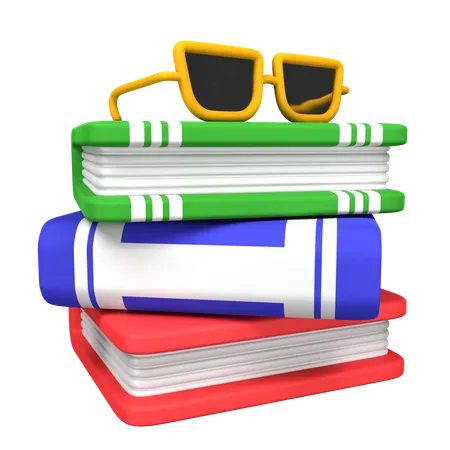 Book And Glasses  3D Icon