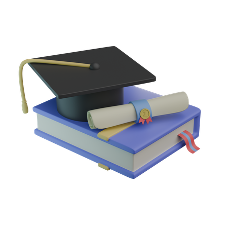 Book and Toga  3D Icon