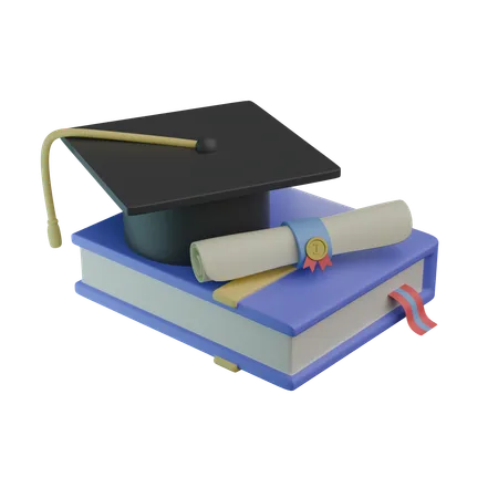 Book and Toga  3D Icon