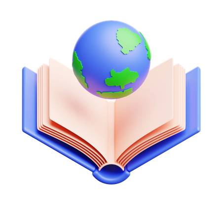 Book And World  3D Icon