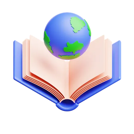 Book And World  3D Icon