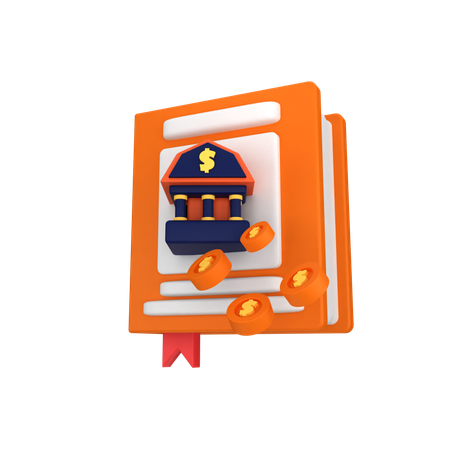 Book Banking  3D Icon