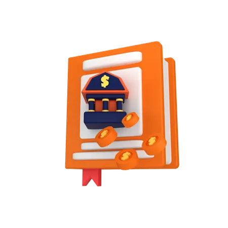 Book Banking  3D Icon