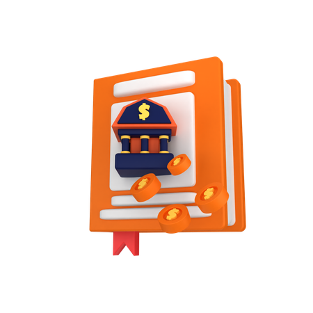 Book Banking  3D Icon