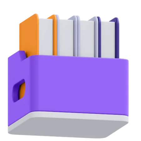 An Icon Of Book Holder 3D Icon