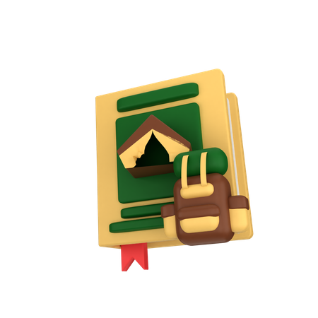 Book Camp  3D Icon