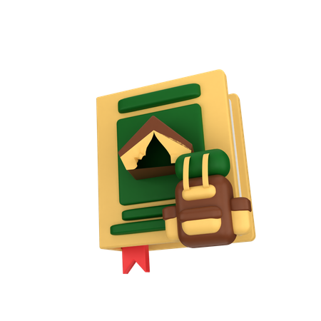 Book Camp  3D Icon