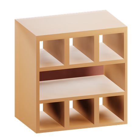 Book Case  3D Icon