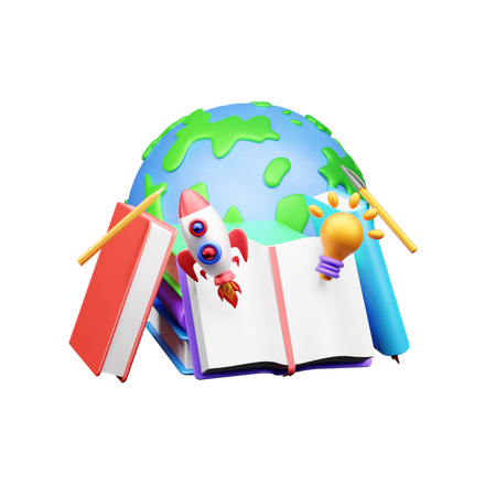 Book Day  3D Icon