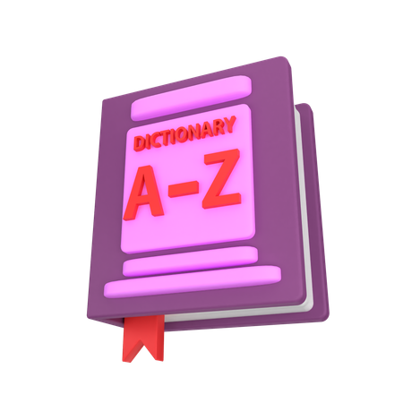 Book Dictionary  3D Icon