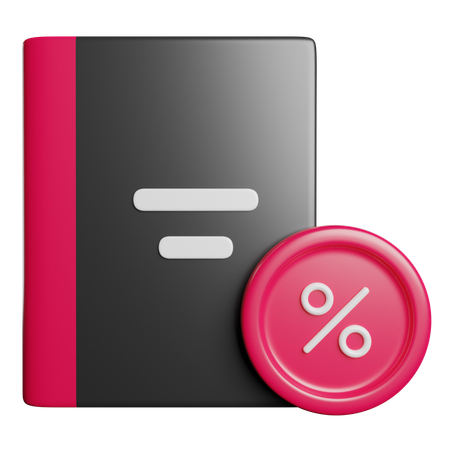 Book Discount  3D Icon