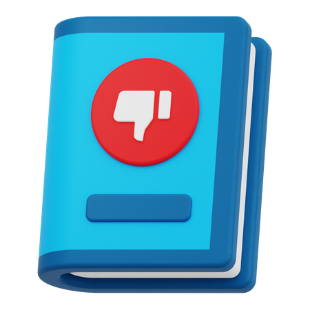 Book Dislike  3D Icon