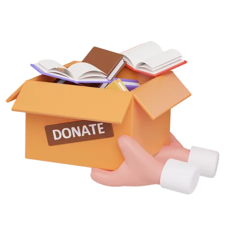 Book Donation  3D Icon