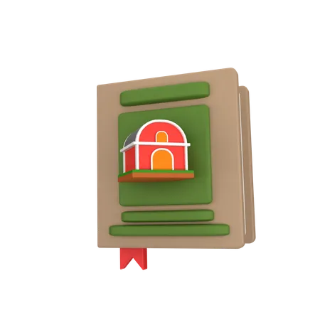 Book Farm  3D Icon