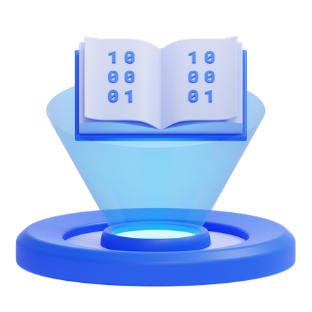 책 홀로그램  3D Icon