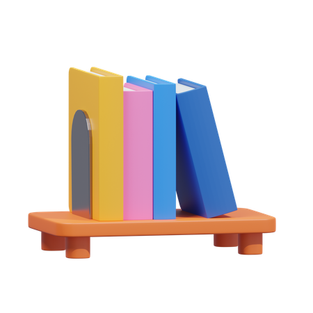 Book In The Rack  3D Icon