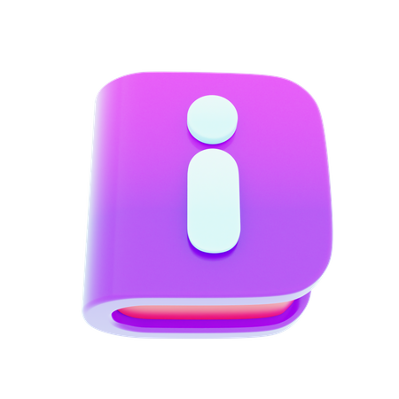 Book Info  3D Icon