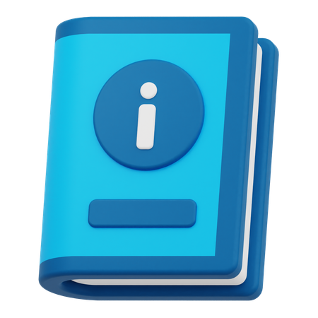 Book Info  3D Icon