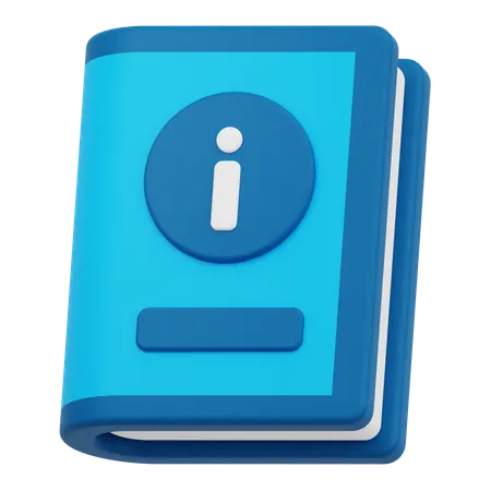 Book Info  3D Icon