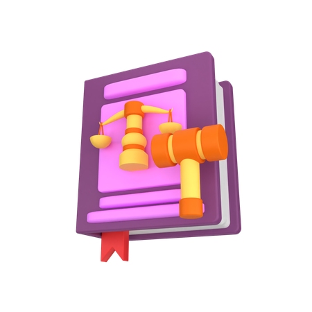 Book Justice  3D Icon