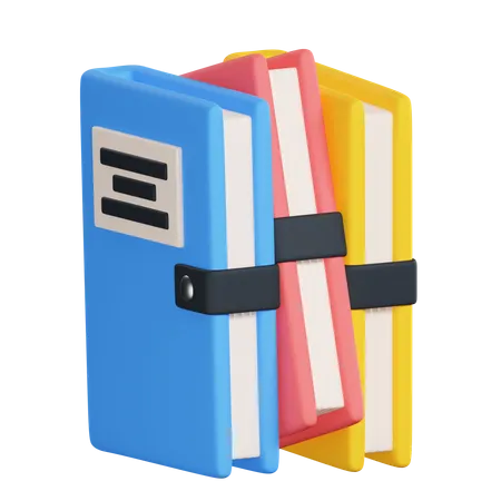 Book Library 3D Icon