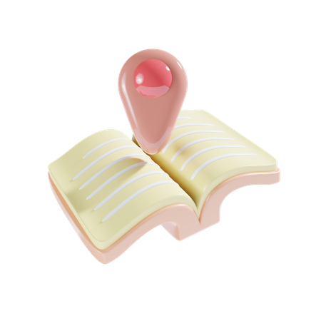 Book Location  3D Icon