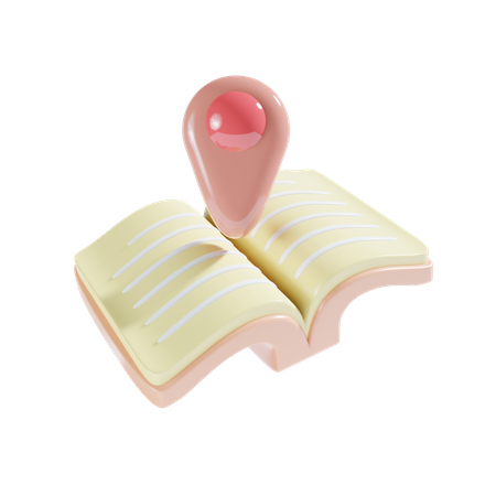 Book Location  3D Icon