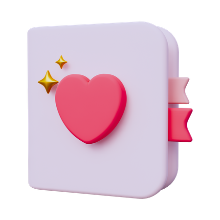 Book Love  3D Icon