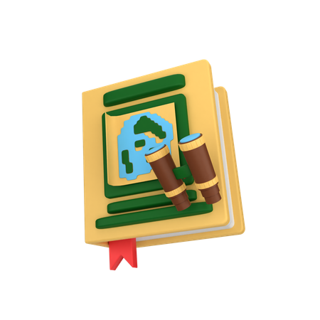 Book Map  3D Icon