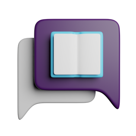 Book Message  3D Icon