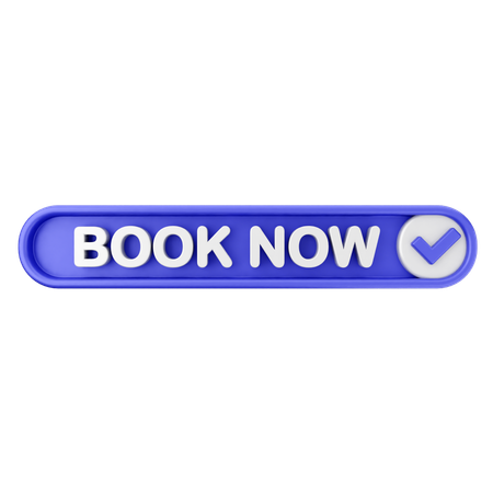 Book Now Text Button  3D Icon