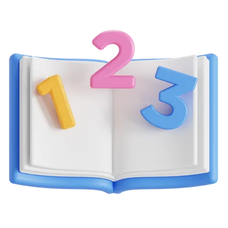 Book numbers  3D Icon