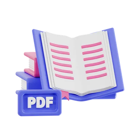 Book Pdf  3D Icon