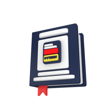 Book Phyton  3D Icon