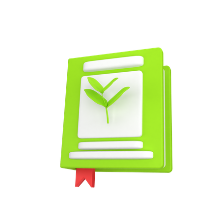 Book Plant  3D Icon