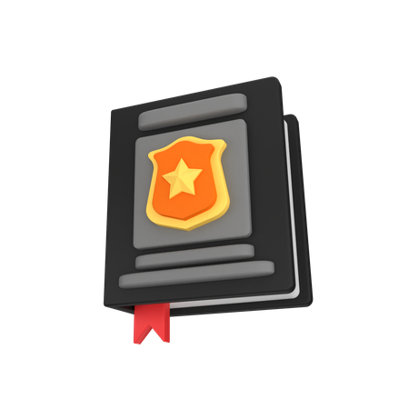 Book Police  3D Icon