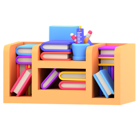 Book Rack  3D Icon