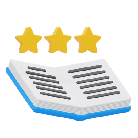 Book Rating  3D Icon