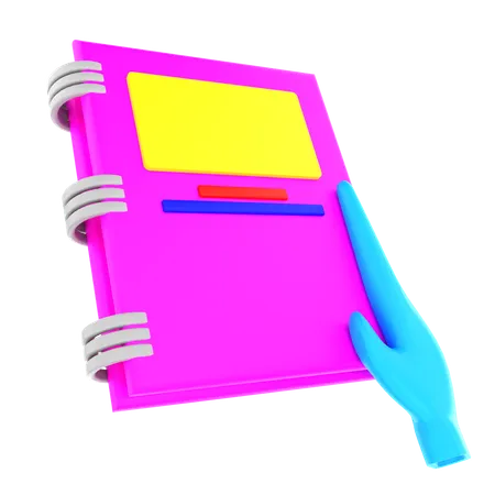 Book reader  3D Icon