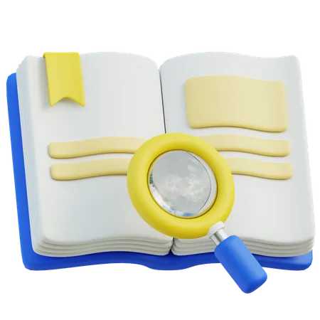 Book research  3D Icon