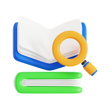 Book Research  3D Icon