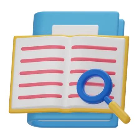 Book Research 3 D Library 3D Icon