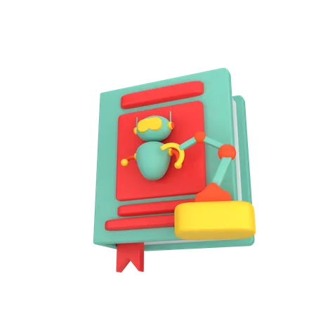 Book Robotic  3D Icon