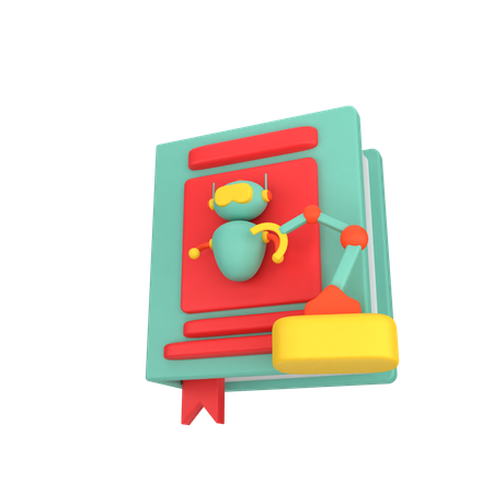 Book Robotic  3D Icon