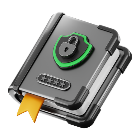 Book Security  3D Icon