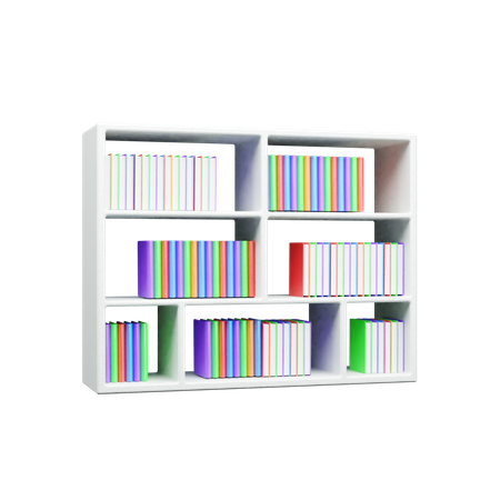 Book Shelf  3D Icon