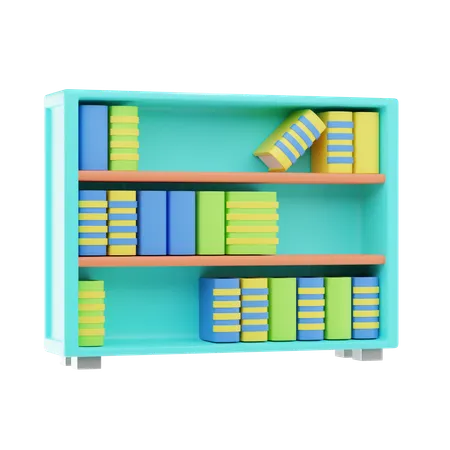 Book Shelf  3D Icon