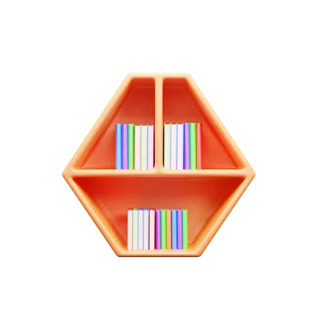 Book Shelf  3D Icon