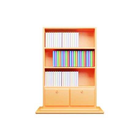 Book Shelf  3D Icon