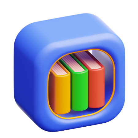 Book Shelf  3D Icon